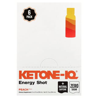Ketone-IQ אפרסק - 6 יחידות - אנרגיה זמינה