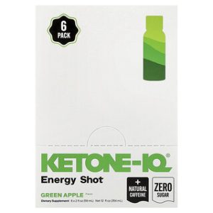 Ketone-IQ, שוט אנרגיה תפוח ירוק - 6 בקבוקים