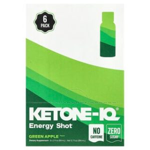Ketone-IQ תפוח ירוק - 6 בקבוקים ללא קפאין - אנרגיה