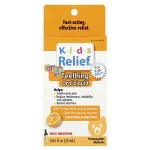 Kids Relief® טיפות לשיניים לתינוקות - טעם תפוז
