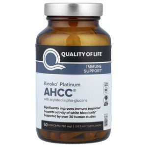Kinoko Platinum AHCC 60 כמוסות - לשיפור איכות חיים