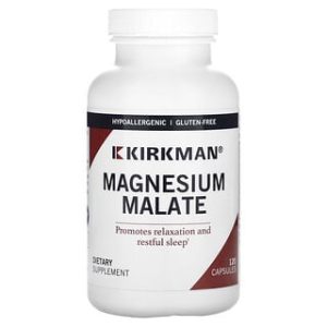 Kirkman Magnesium Malate 120 כמוסות - תמיכה באנרגיה