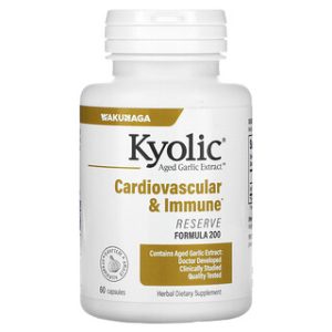 Kyolic Aged Garlic Extract, בריאות לב וכלי דם - 60 כמוסות