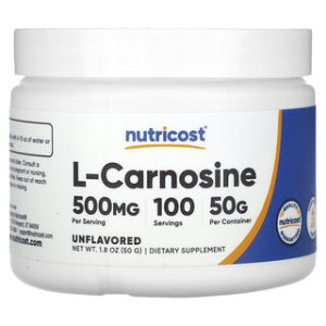 L-Carnosine Nutricost 50 גרם - קרנוזין טהור ללא טעם