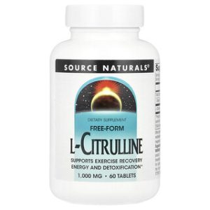 L-Citrulline 1000 מ"ג - תוסף תזונה 60 טבליות Source Naturals