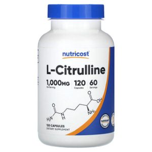L-Citrulline Nutricost - תוסף תזונה 120 כמוסות 500 מ"ג