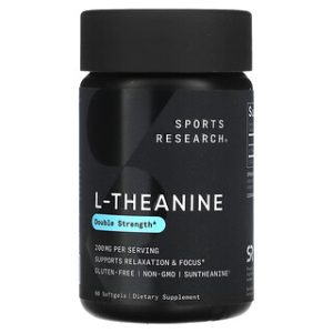L-Theanine 200 מ"ג , 60 כמוסות רכות - Sports Research