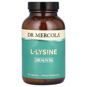 L-ליזין Dr. Mercola 1500 מ"ג - 90 כמוסות - בריאות