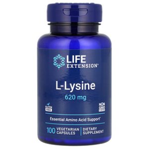 L-ליזין Life Extension - 620 מ"ג - 100 כמוסות צמחוניות