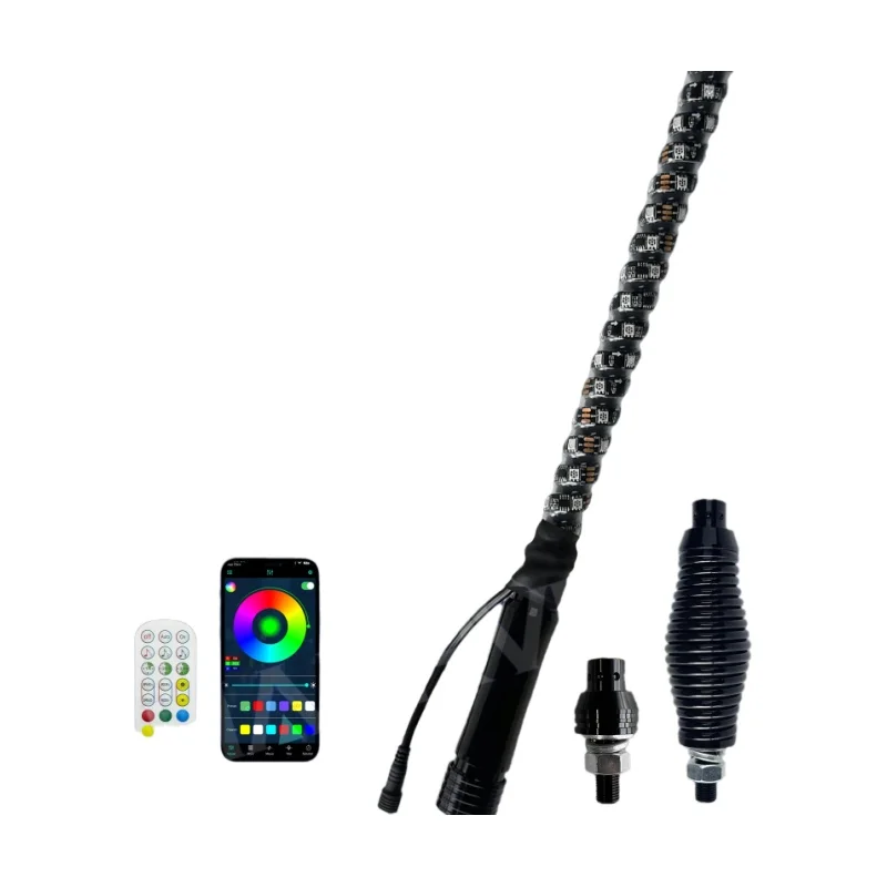 LED Whip Lights RGB - תאורת שטח עמידה למים