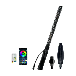 LED Whip Lights RGB - תאורת שטח עמידה לרכב