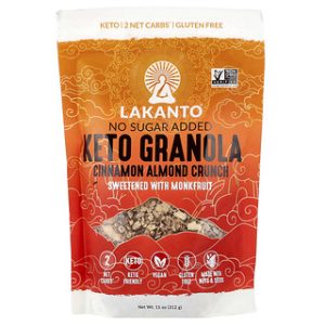 Lakanto Keto Granola - קינמון ושקדים - 312 גרם