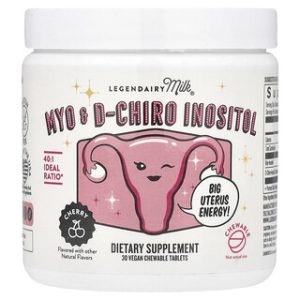 Legendairy Milk Myo Inositol - טבליות מציצה צ'רי טבעוניות