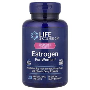 Life Extension - תוסף אסטרוגן לנשים - 30 טבליות