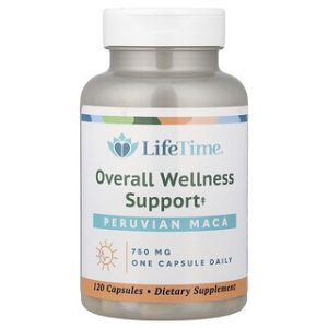 LifeTime Maca פרואני 750 מ"ג - 120 כמוסות - בריאות וחיות