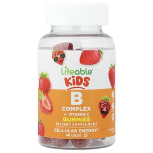 Lifeable Kids B Complex + C - גומי לעיסה בטעם תות 60 יח׳