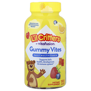 Lil Critters Gummy Vites - ויטמינים לילדים 190 יחידות
