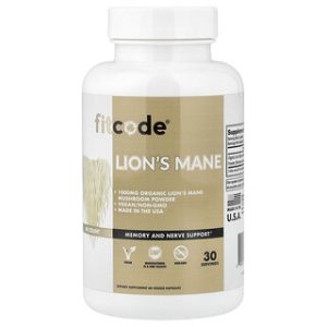 Lions Mane Fitcode - כמוסות תמצית פטריית אריה - 60 יח'