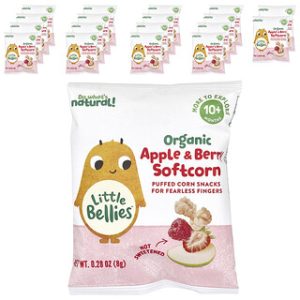 Little Bellies סופטקורן אורגני תפוח & ברי 18 שקיות