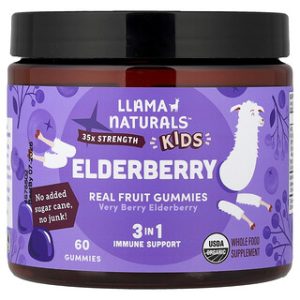 Llama Naturals Kids Elderberry - גומי פירות אמיתיים