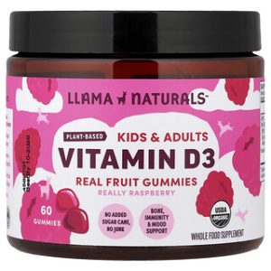 Llama Naturals ויטמין D3 לגומי- פירות- ילדים ומבוגרים