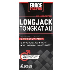 Longjack Tongkat Ali Force Factor - 30 כמוסות לשיפור הגבר