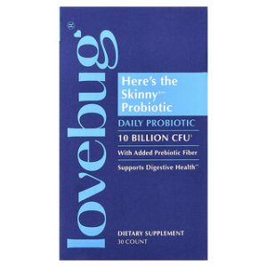 LoveBug Probiotics - פרוביוטיקה לבריאות העור - 30 טבליות