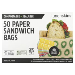Lunchskins שקיות נייר לסנדוויץ' אבוקדו - 50 יח'