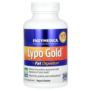 Lypo Gold - אנזימי עיכול שומן - 240 כמוסות