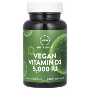 MRM Vegan D3 5000IU - ויטמין D3 טבעוני 60 כמוסות