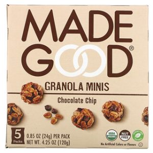 MadeGood גרנולה מיני שוקולד צ'יפס - 5 יח׳ - חטיף טעים