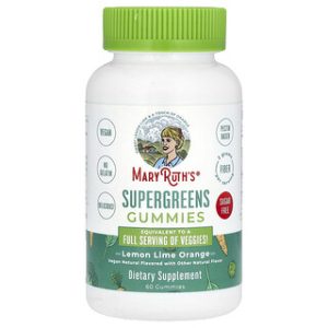 MaryRuth's Supergreens גומי - ללא סוכר בטעם לימון