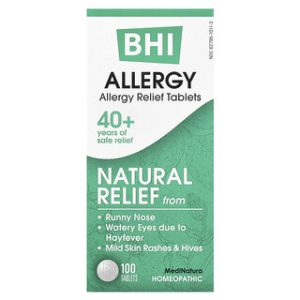 MediNatura BHI Allergy Relief - 100 טבליות - הקלה מאלרגיה