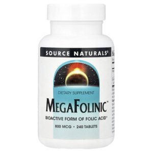 MegaFolinic 800 mcg , Source Naturals - 240 טבליות