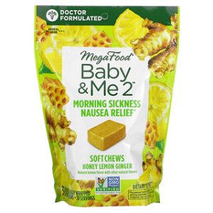 MegaFood Baby & Me2 - הקלה מבחילה - סוכריות ג'ינג'ר