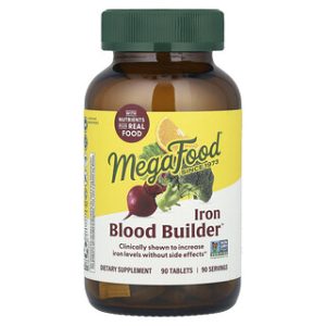 MegaFood Iron Blood Builder - תוסף ברזל 90 טבליות