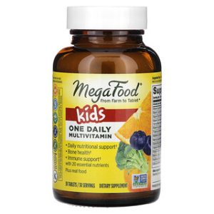 MegaFood Kids One Daily - מולטי ויטמין לילדים 30 טבליות