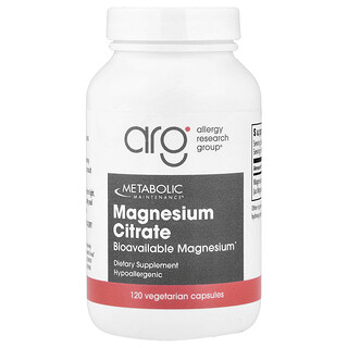 Metabolic Maintenance מגנזיום ציטראט - 120 כמוסות