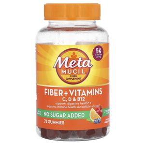 Metamucil גומי לעיסה בטעם הדרים-ברי, ויטמינים