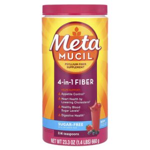 Metamucil סיבים תזונתיים 4 ב-1 טעם ברי 660 גרם