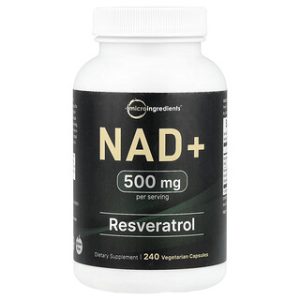 Micro Ingredients NAD+ - 240 כמוסות צמחוניות - תוסף