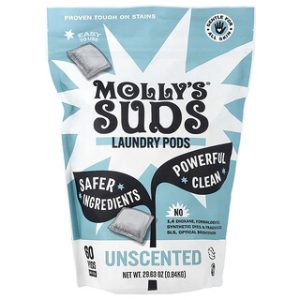 Mollys Suds - קפסולות כביסה ללא ריח - 60 יח׳