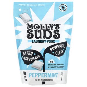 Mollys Suds - קפסולות כביסה מנטה - 60 יחידות