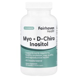 Myo-Inositol & D-Chiro Inositol , פוריות נשים 120 כמוסות
