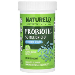 NATURELO פרוביוטיקה 50B CFU - 60 כמוסות משלוח מושהה