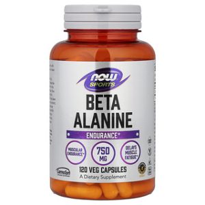 NOW Beta-Alanine 750 מ"ג , שיפור סיבולת 120 כמוסות