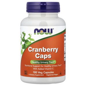 NOW Cranberry Caps - כמוסות חמוציות לתמיכה בשתן