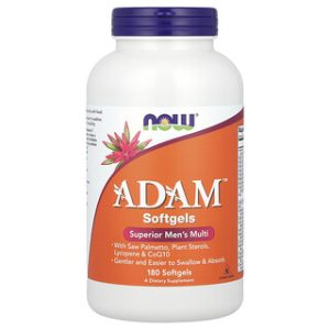 NOW Foods ADAM - מולטי ויטמין לגבר - 180 כמוסות רכות