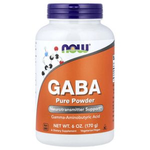 NOW Foods GABA אבקה טהורה - 170 גרם - הרגע לשיפור מצב רוח