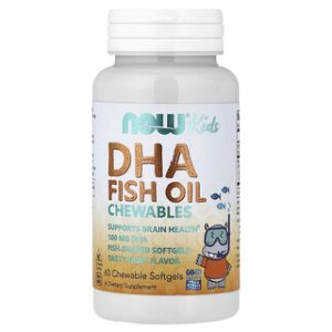 NOW Foods Kids DHA - כדורי לעיסה טעימים לתמיכה בבריאות